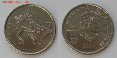 Канада 25 центов 2008 г Ванкувер - 8.06.17 22:00:00 мск - 20170531_063145