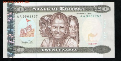 ЭРИТРЕЯ 20 НАКФА 1997 UNC - 37 001