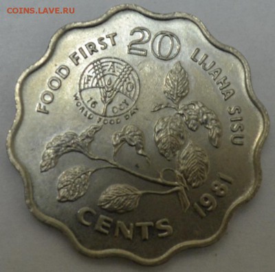 Свазиленд 20 центов 1981г.с 100р. до 18.06.17г. 22:00 МСК - DSC_0002.JPG