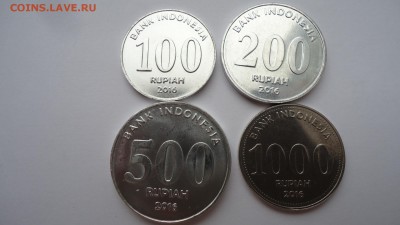 ИНДОНЕЗИЯ НАБОР 100,200,500,1000 РУПИЙ 2016 UNC - DSC04501.JPG