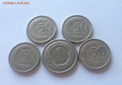 50 грошей , 1злотый 1991,1995г. Польша , до 30.06.17г. - польша-4