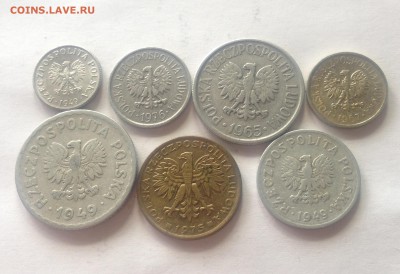 Польша - 7 монет (1949 - 1976г.) , до 20.07.17г. - польша-1