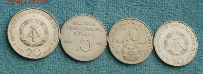 4 юбилейные монеты ГДР, до 10.08.17 в 22:00 - ddr2