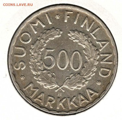 Финляндия, 500 марок 1952, Олимпиада. С 700. До 13.08 - 22