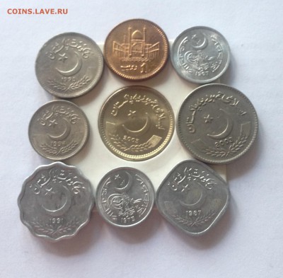Пакистан - 9 монет(1967-2006г.) , до 18.08.17г. - пакистан 01-1jpg