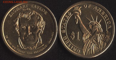 Обмен иностранью - США 1 доллар 2009 12 президент США Закари Тейлор (1849-1850)