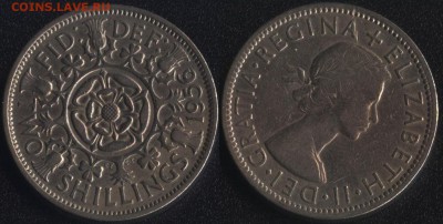 с 250 руб. Великобритания 5 монет до 22:00мск 25.08.17 - Великобритания 2 шиллинга 1956