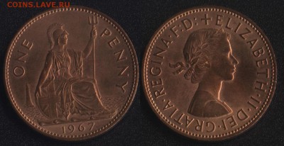 с 250 руб. Великобритания 5 монет до 22:00мск 25.08.17 - Великобритания 1 пенни 1967