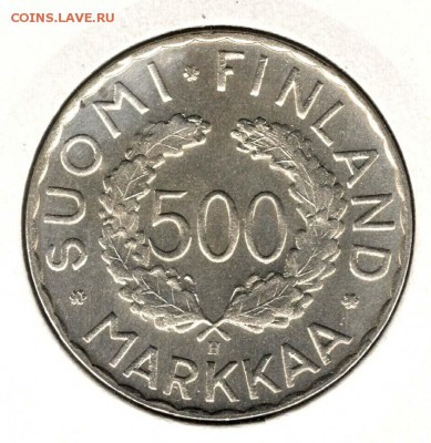 Финляндия,500 марок 1952,Олимпиада . С 800. До 31.08 - 072