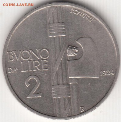 Италия 2 лиры, 1924 до 09.09.2017 - 004 (2)