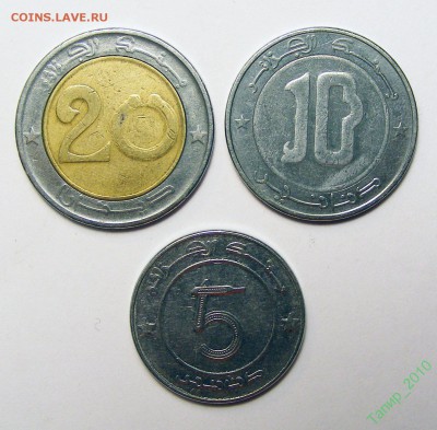 Фауна на монетах. Алжир 3 монеты  до 7.09 в 22.00 - 37566947 (1)