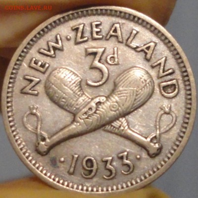Новая Зеландия 3 пенса 1933 г. до 22:05 мск 10.09.17 г. - Новая Зеландия 3 пенса 1933 года-.JPG