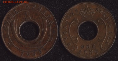 БВА 1 цент 1952 до 22:00мск 22.09.17 - БВА 1 цент 1952