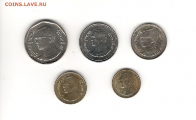 Набор монет современного Тайланда, 5 штук. - Тайланд, 1