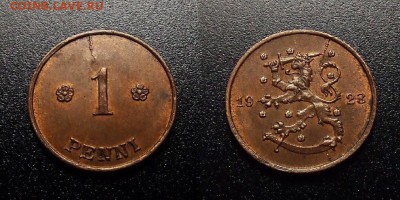 МОНЕТЫ МИРА 10-17 - Финляндия – 1 пенни (1923) №1