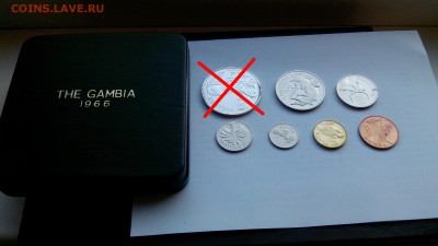 Гамбия набор 1966 до 30.09.17 22-00 мск - Gambia 1966 set 2-6