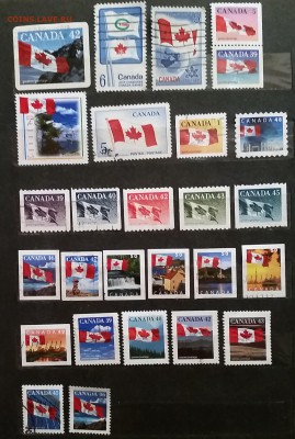 Канада, флаги, разных годов, гашеные до 29.09.17 22:00 МСК - канада флаги