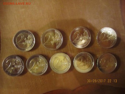 9 юбилейных монет 2 евро UNC - IMG_4405[1].JPG