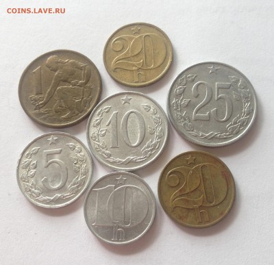 Чехословакия - 7 монет(1961-1986г.) , до 08.10.17г. - чехословакия 01