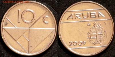 Аруба 10 и 50 центов 2009 - Аруба 10 центов 2009