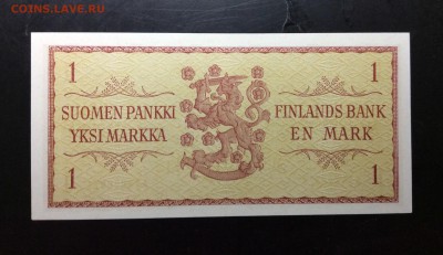 1 марка 1963г Финляндия UNC - image