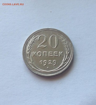 20 копеек 1929г. ,  до 20.10.17г. - 2029-6