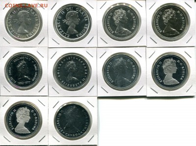 Канада 10 разных юб.1$ 1958-1985 до 28.10.17 22-00 мск - Canada 1$ 1958-1985-a