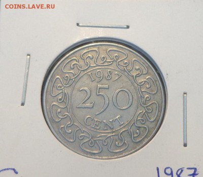 СУРИНАМ - 250 центов 1987 г. до 5.11, 22.00 - Суринам 250 ц 1987_1