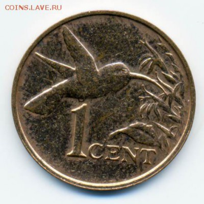 Тринидад и Тобаго 1 цент 2001 колибри - Тринидвд-и-Тобаго_1цент-2001_Р