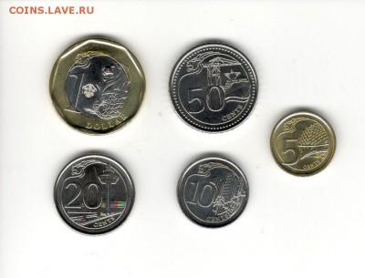 Сингапур. 5 монет (в т.ч. 1 биметал!), 5 номиналов. Фикс! - Сингапур 1