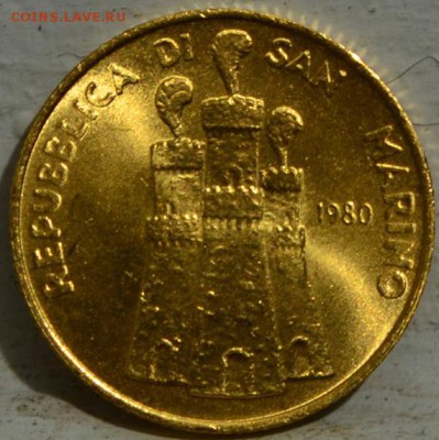 Сан-Марино. 1 скудо 1980 года. Золото до 12.11 в 22:15 - 1 скудо 2а