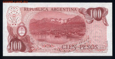 Аргентина 100 песо 1976 unc 22.11.17 22:00 мск - 1