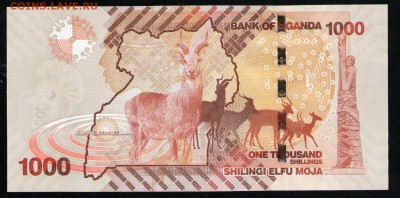 УГАНДА 1000 ШИЛЛИНГОВ 2010 UNC - 22 001