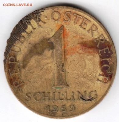 Австрия 1 шиллинг 1959 г. до 24.00 09.12.17 г. - Scan-171201-0031
