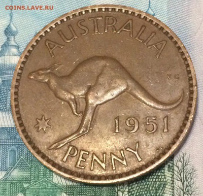 Australia Penny, 1951 c  рубля 13.12.2017 22:00 - австралияя