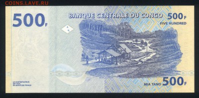 Конго 500 франков 2002 unc 21.12.17 22:00 мск - 1