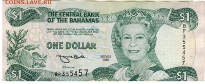 Багамы доллар 1996 до 01.01.2018 в 22.00мск (Е428) - 1-1баг1д96а