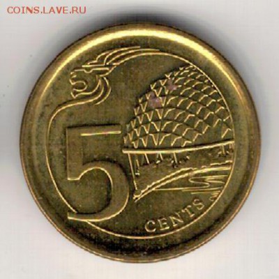 Сингапур 5 центов 2014 до 01.01.2018 в 22.00мск (Е517) - 4-1син5а