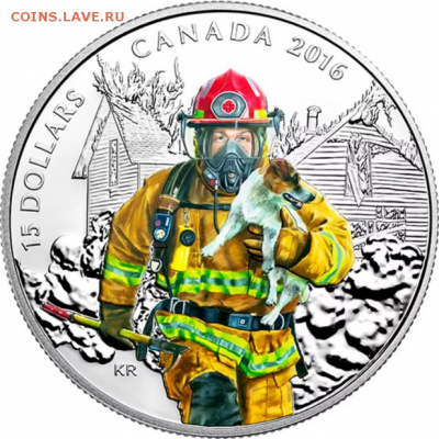 Канада 15 долларов, 2016Национальные герои - ПожарныеТираж: 10.000 (PROOF)Серебро 999 - Clip2net_171227170812