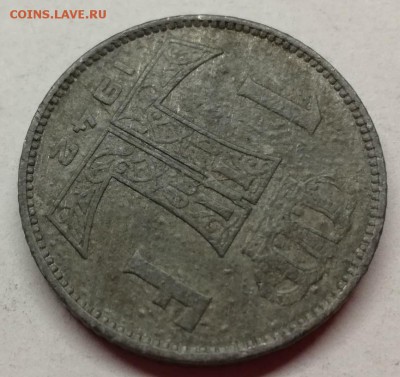 Бельгия 1 франк 1942-полные расколы - IMG_20171230_181755