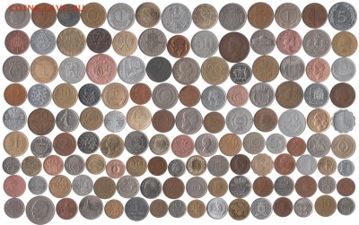 Иностранные монеты 131 шт. до 7.01 в 22.00 - 1
