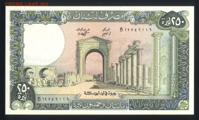 Ливан 250 ливров 1988 unc 12.01.18  22:00 мск - 2