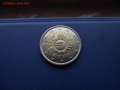 6 монет 2 евро из серии 10 лет наличному обращению евро - DSCF7753.JPG
