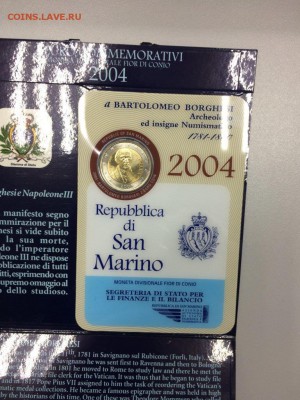 2 евро 2004 Сан-Марино Бортоломео Боргези до 16.01.2018 - IMG_5721.JPG