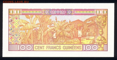 Гвинея 100 франков 2012 unc  19.01.18 22:00 мск - 1