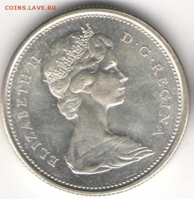 Канада. 25 центов. Рысь. Серебро - Канада рысь 1967б