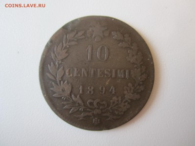 Италия, 10 чентезимо 1894 с 50 руб. до 21.12.18 20.00МСК - IMG_0559.JPG