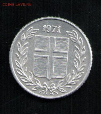 ИСЛАНДИЯ 10 АУРАР 1971 - 34 001