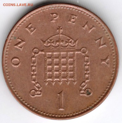 Великобритания 1 пенни 1999 г. до 24.00 27.01.18 г. - Scan-180120-0015