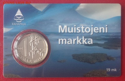 ФИНЛЯНДИЯ 1 марка 2001 г., блистер ДО 30.12. - ФИН марка 2001 блист А.